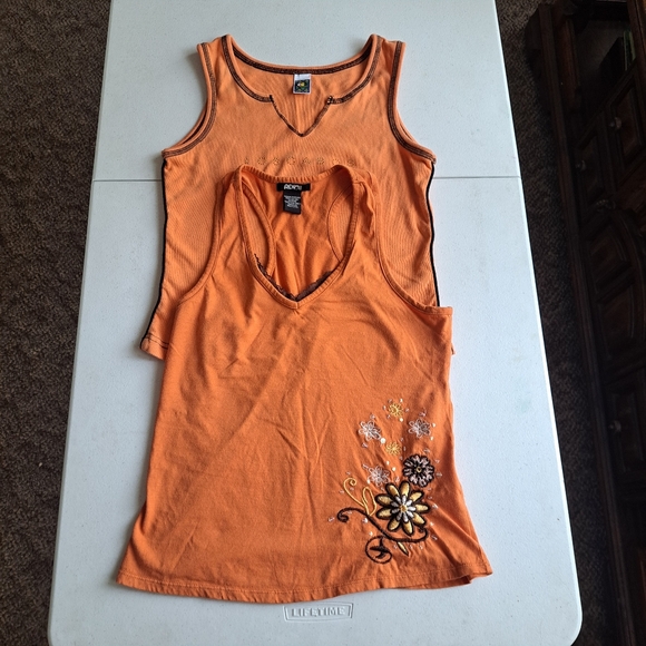 Tops - Orange Y2K Tank Top Bundle